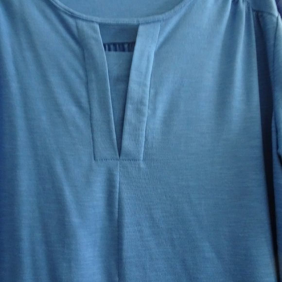 N Touch Women's Size XL Royal Blue Knit Top-NWT-Plus Size-L. Sleeve - Picture 3 of 7